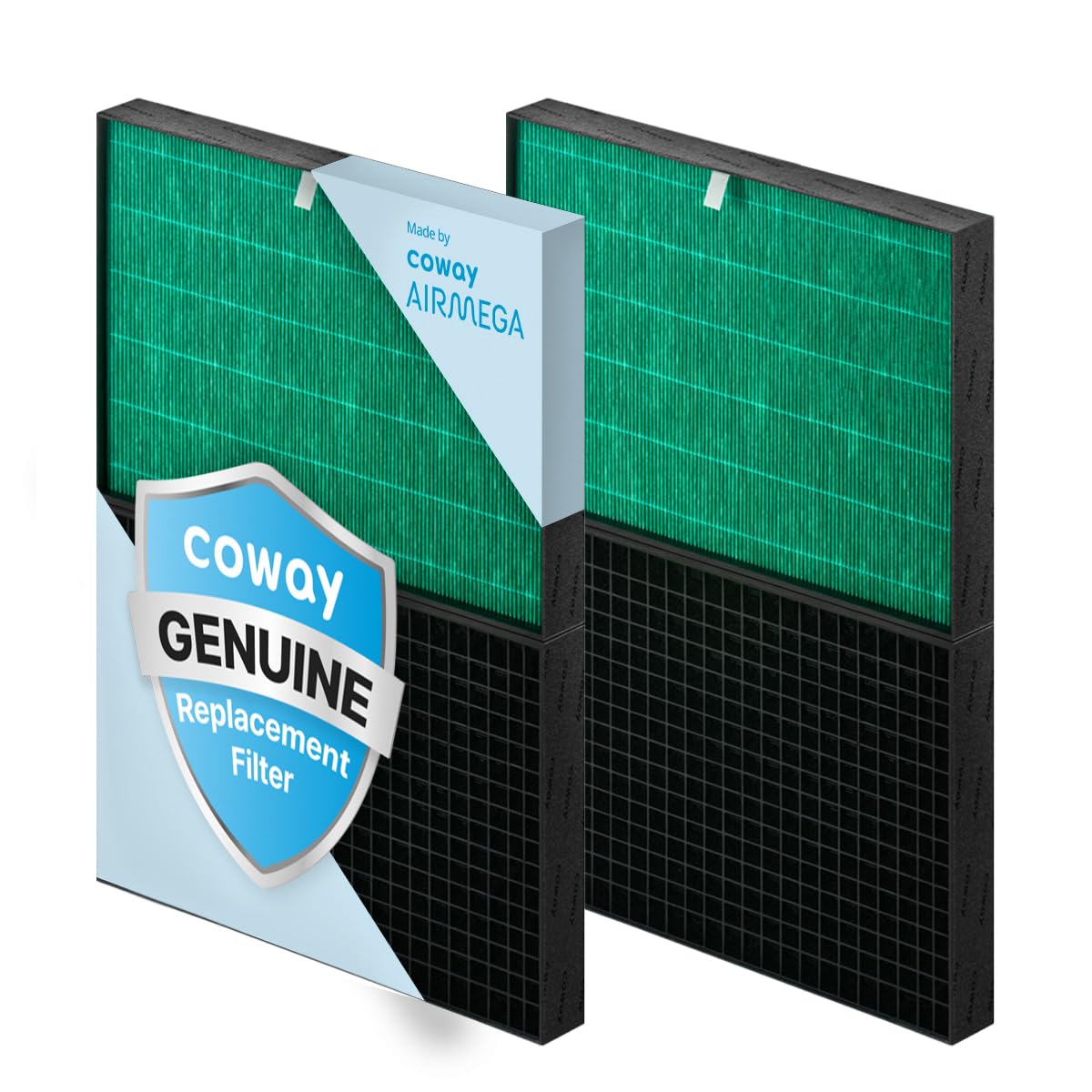 Coway Airmega ProX filter set front view for easy replacement and cleaner air.