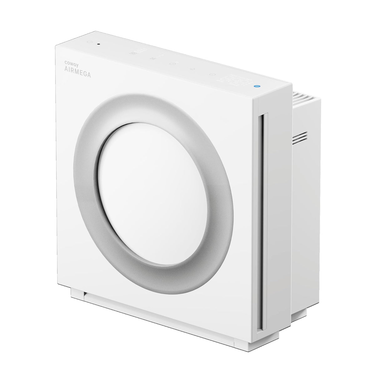 Coway Mighty2 front view air purifier for spacious rooms with powerful air cleaning.