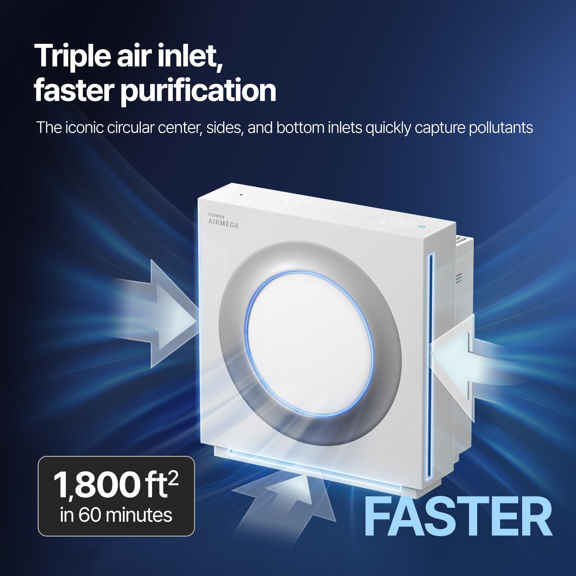 Coway Mighty2 max2 filter being removed enables quick, simple maintenance.