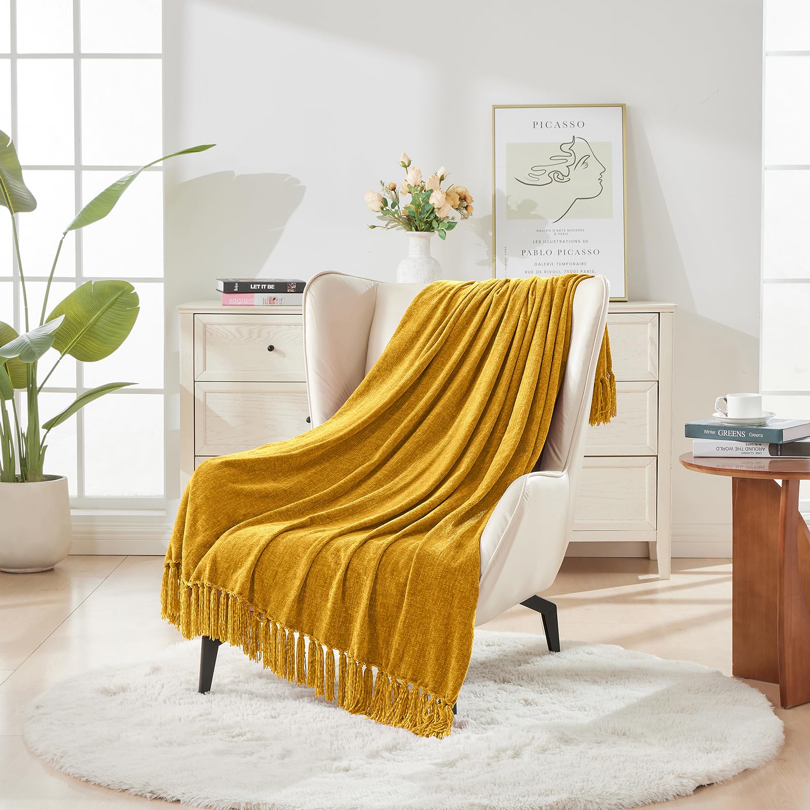 CozeCube throw on a stylish sofa setup for living room decor