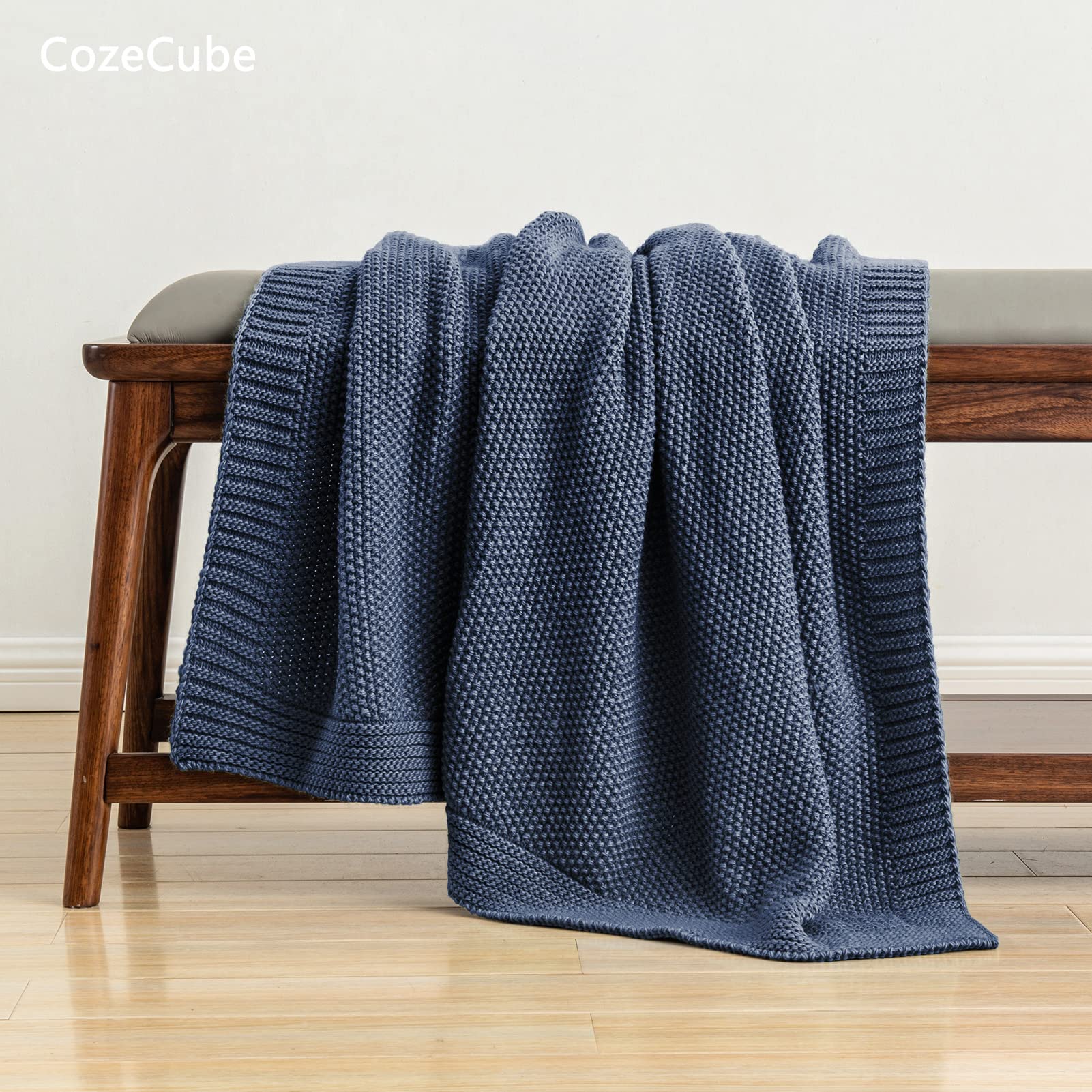 Closeup of CozeCube soft acrylic yarn showing breathable warmth
