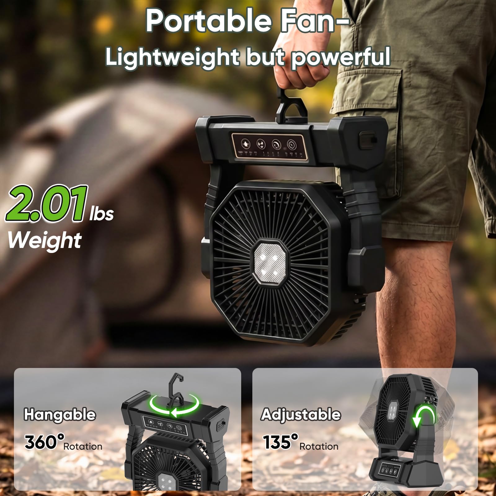 COZII fan 360-degree hook for versatile hanging placement