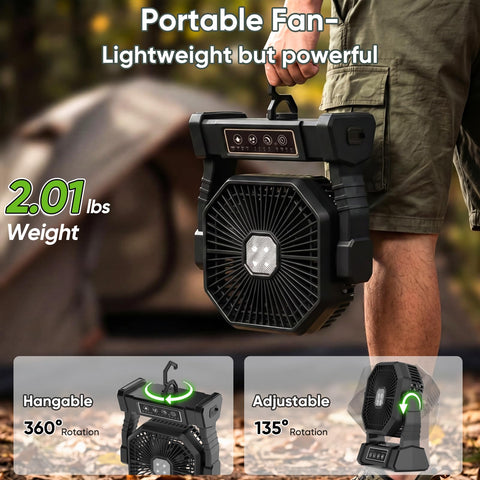 COZII fan 360-degree hook for versatile hanging placement