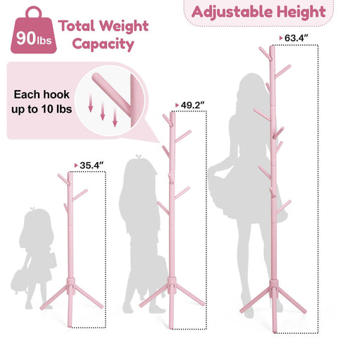 Cozivolife 3-height adjustable rack fits children to teens