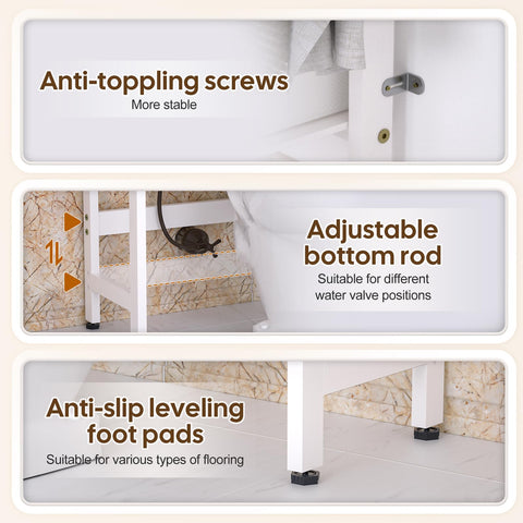 Cozivolife adjustable middle shelf fits tall bottles.
