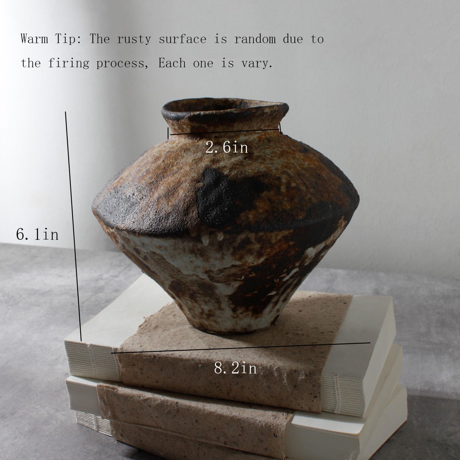 COZLIV pottery vase bedroom bathroom decor with subtle artisan feel