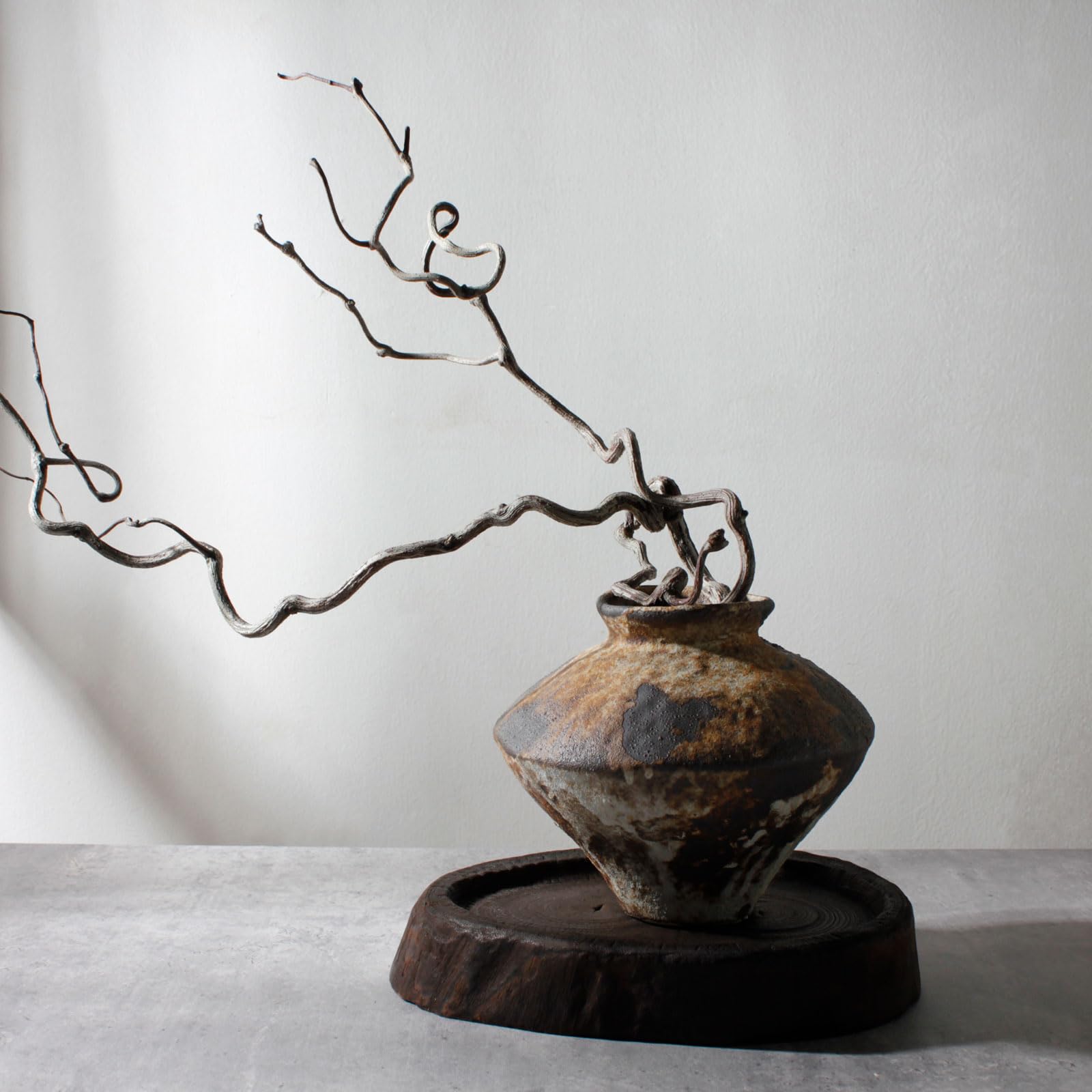 COZLIV rusty ceramic vase living room decor with natural texture
