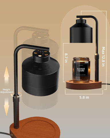 Cozmara safe jar candle heating with flameless, smokeless operation.
