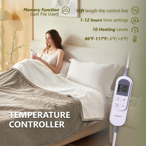 Cozorbt detachable controller shown for easy cleaning and maintenance