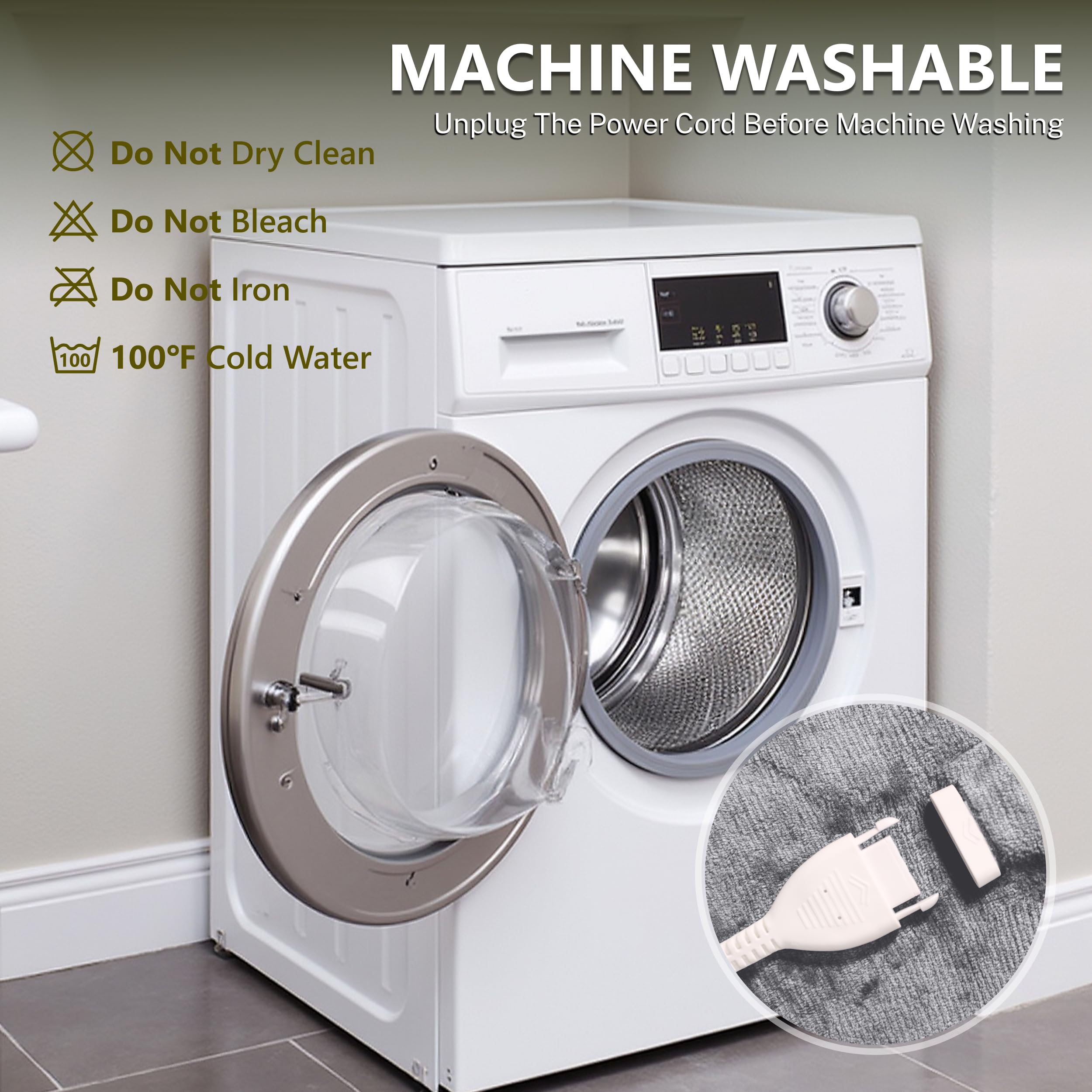 Cozorbt machine-washable blanket ready for simple care