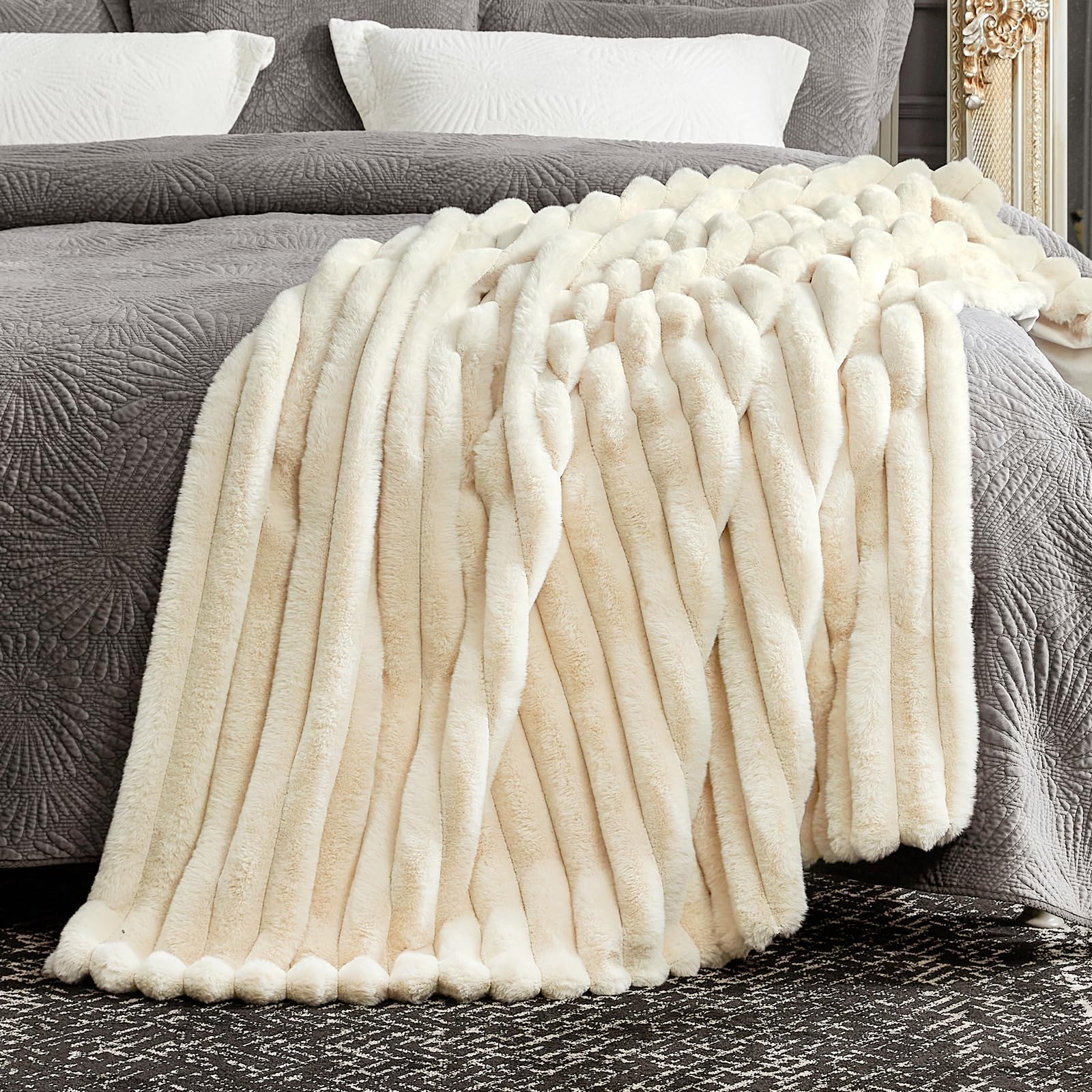 Cozy Bliss 50x60 inch throw complements bedrooms and living rooms
