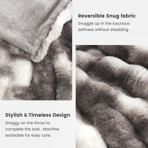 Cozy Bliss 50x60 inch throw fits sofas and beds generously.