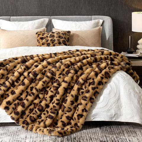 Cozy Bliss 630GSM Rabbit Fur Face Throw delivers soft touch and warmth
