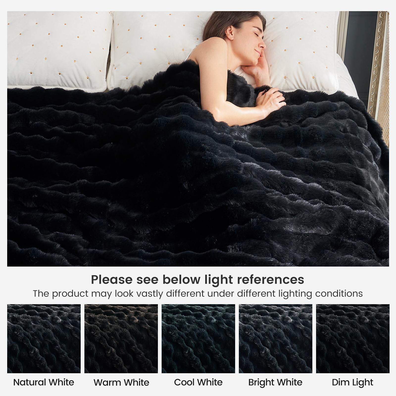 Cozy Bliss anti-fade and anti-shed fabric maintains softness longer.