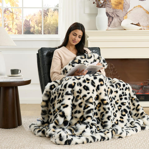 Cozy Bliss bubble shape throw design adds visual interest and cozy drape on furniture.