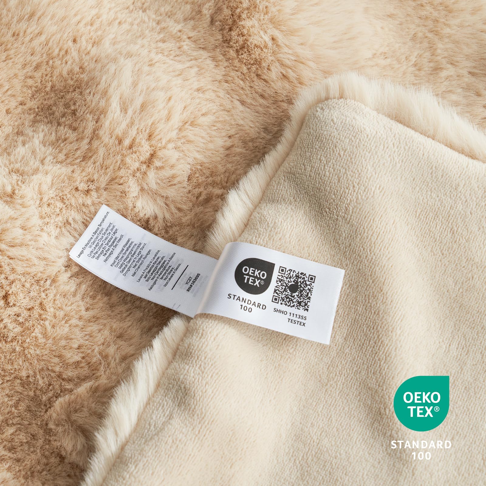 Cozy Bliss bubble throw on living room chair enhances decor.