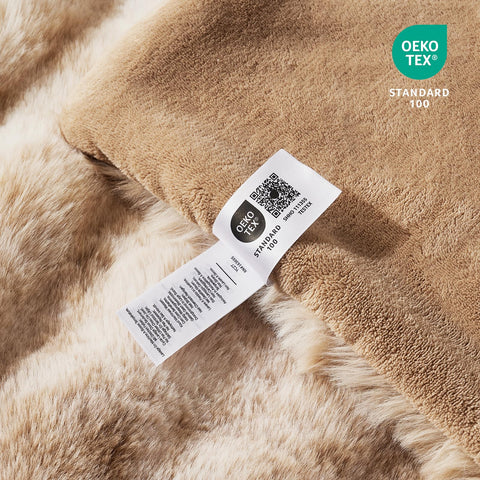 Cozy Bliss bubble texture blanket highlights luxurious wave design.