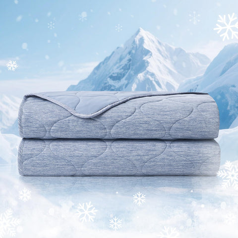 Cozy Bliss double-sided cooling blanket front view showing refreshing touch