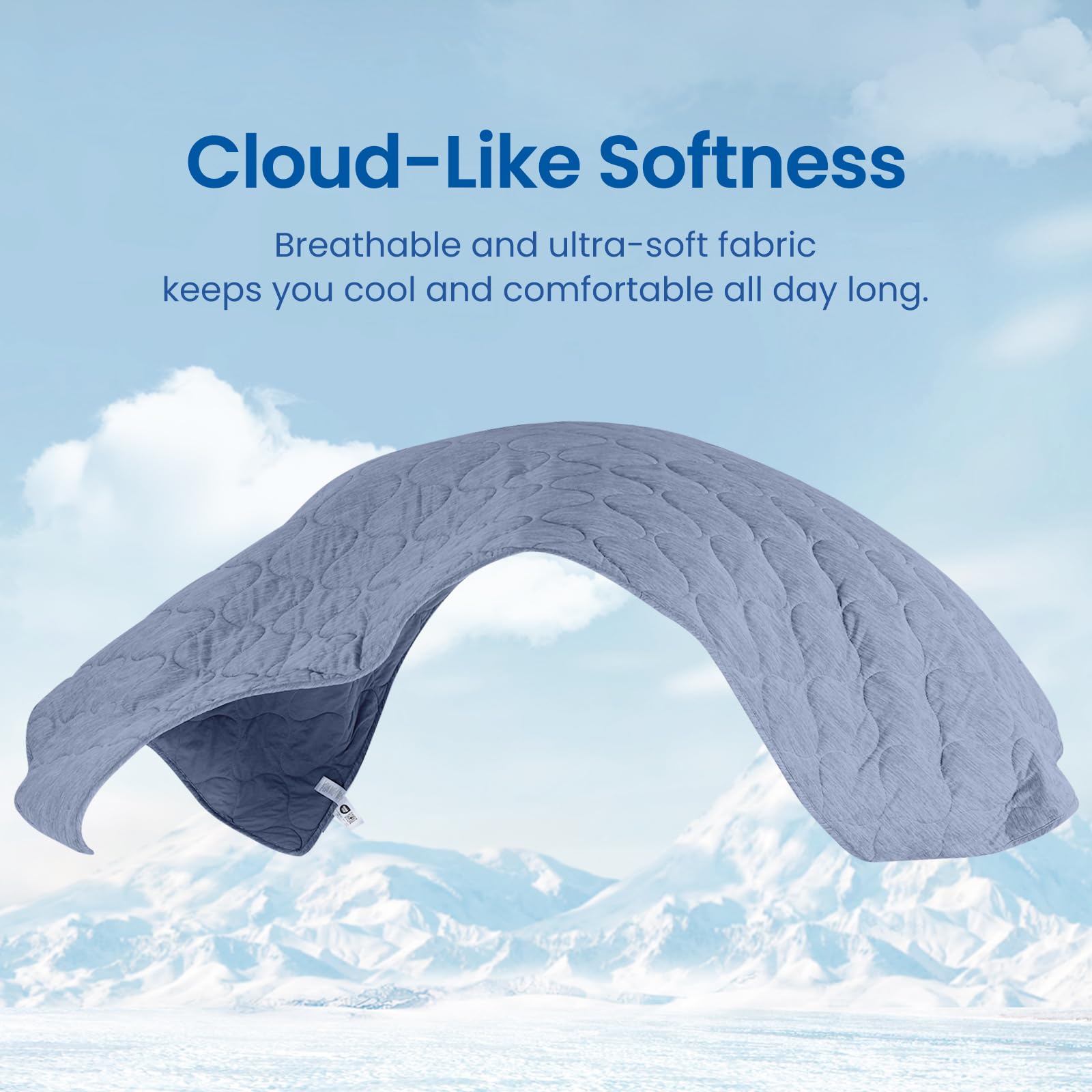 Cozy Bliss blanket placed on a bed for lightweight comfort