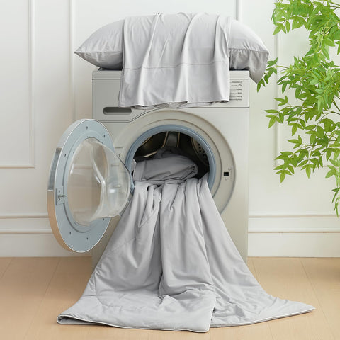 Gift-ready packaging for Cozy Bliss cooling comforter as a thoughtful present.