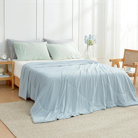 Cozy Bliss cooling comforter king-xl fabric closeup on soft OEKO-TEX material