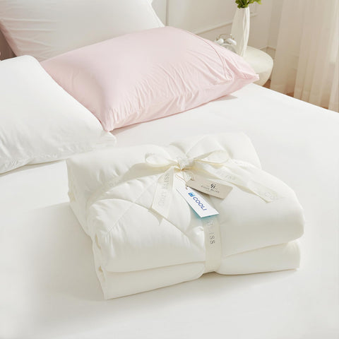 Cozy Bliss cooling comforter lightweight look ideal for warm nights