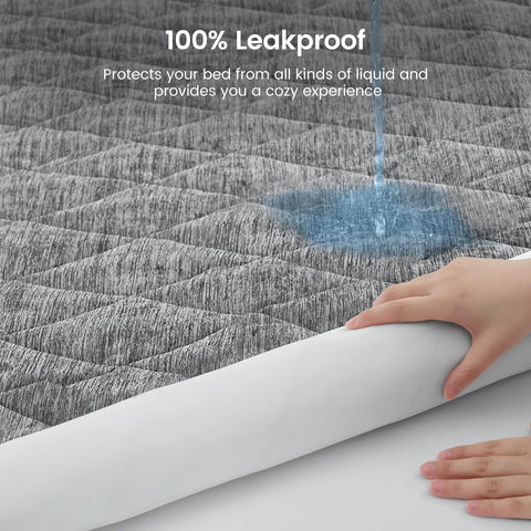 Cozy Bliss waterproof layer shields the mattress while staying soft