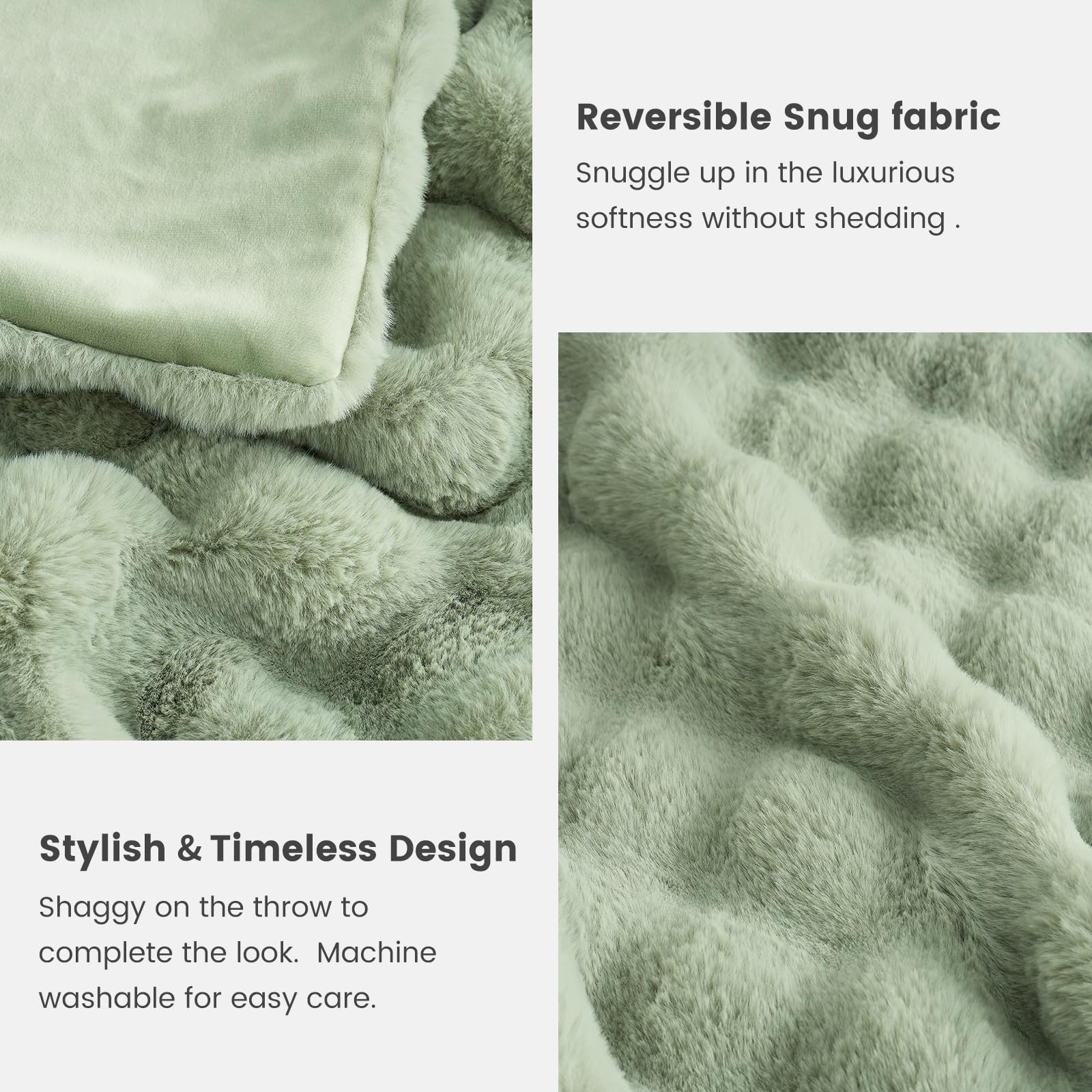 Cozy Bliss plush throw on sofa enhances cozy vibe and decor