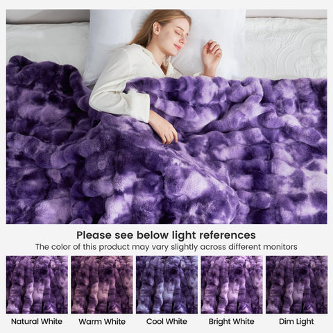 Cozy Bliss easy-care blanket machine wash and tumble dry low.