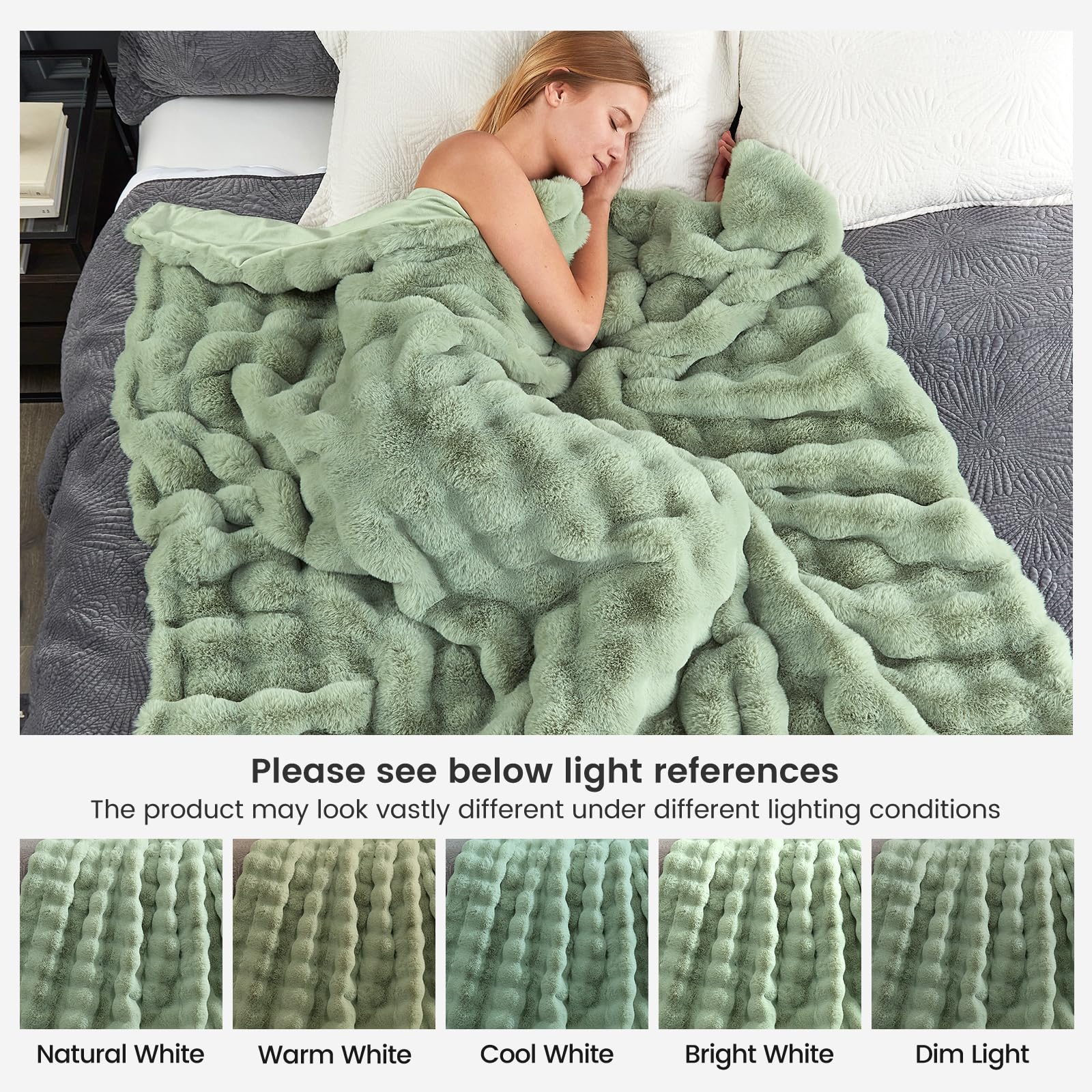 Cozy Bliss easy-care instructions for machine wash and tumble dry