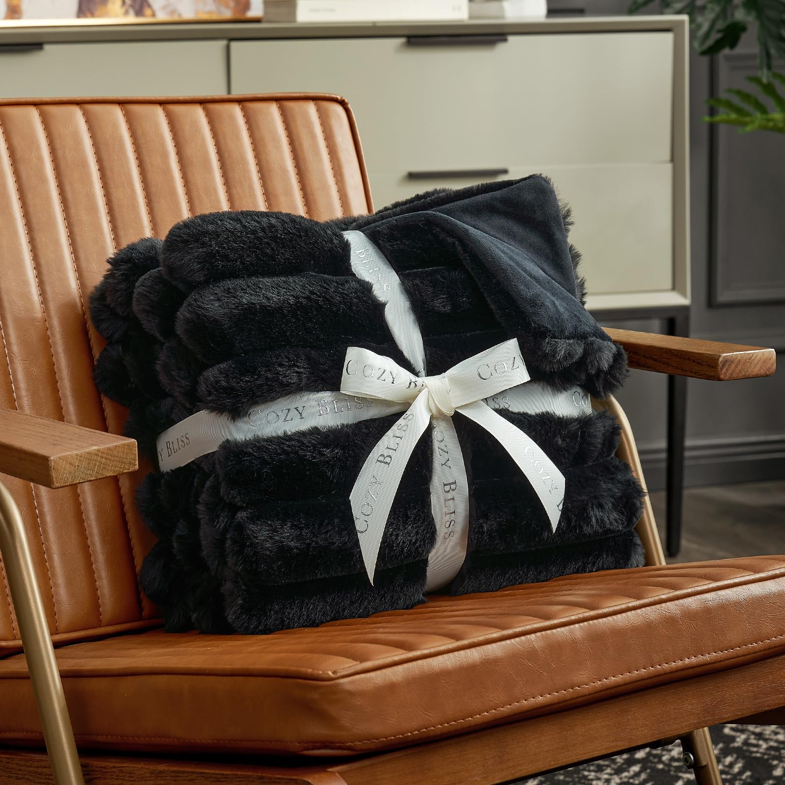 Cozy Bliss faux fur close up dense texture enhances luxury and warmth