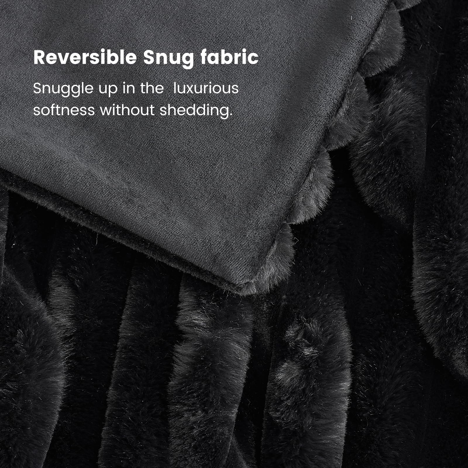 Elegant black textile from Cozy Bliss complements sofas and bedrooms.
