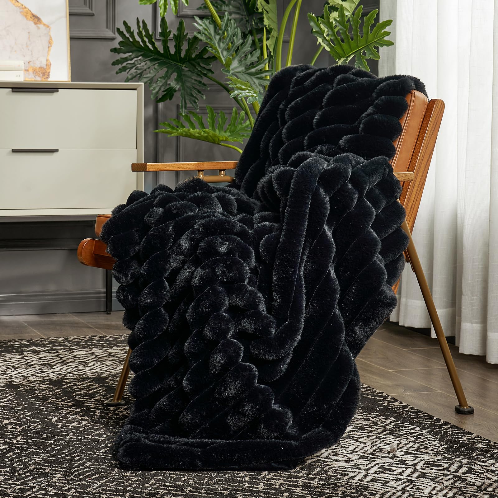Close-up highlights luxuriously dense fur texture from Cozy Bliss.