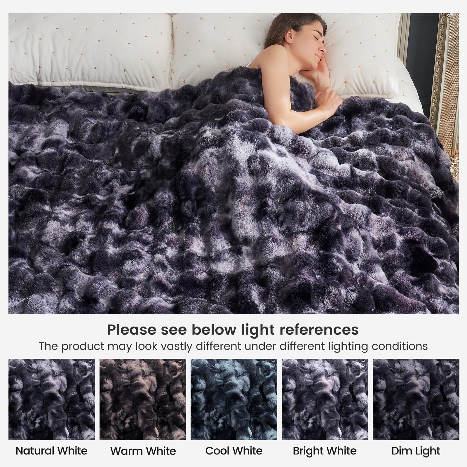 Cozy Bliss faux fur throw makes a thoughtful gift for loved ones.