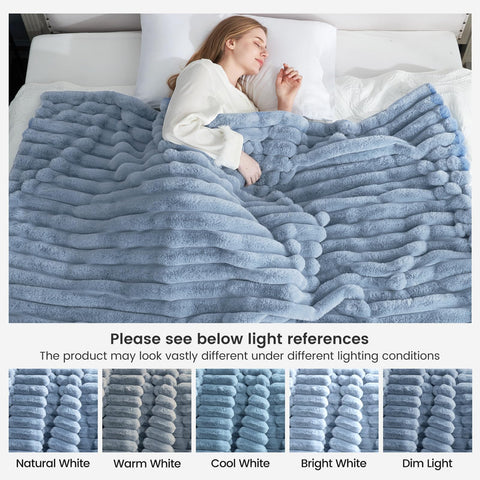 Cozy Bliss faux fur throw gift-ready packaging signals thoughtful present