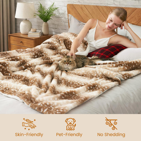 Cozy Bliss faux rabbit fur side close-up highlighting luxurious softness for couches