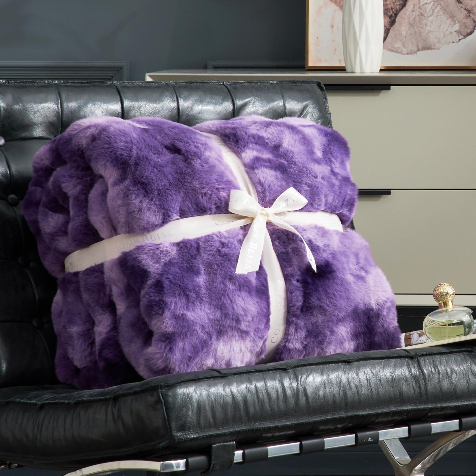 Cozy Bliss micromink inside lining for silky softness and durable warmth.