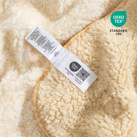 Cozy Bliss modern decor blanket enhances sofa texture