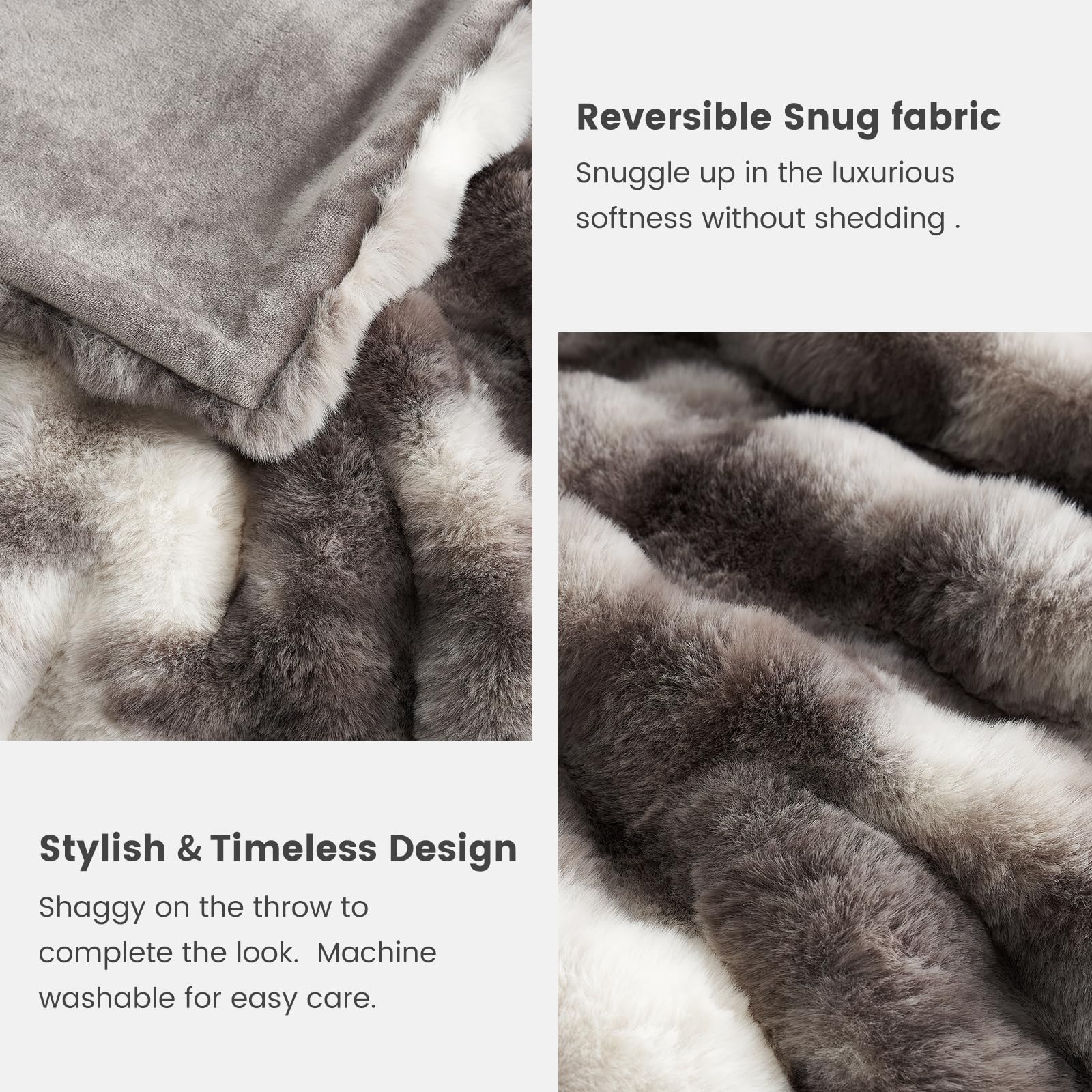 Cozy Bliss machine-washable fleece throw for easy care