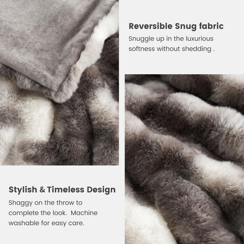 Cozy Bliss machine-washable fleece throw for easy care