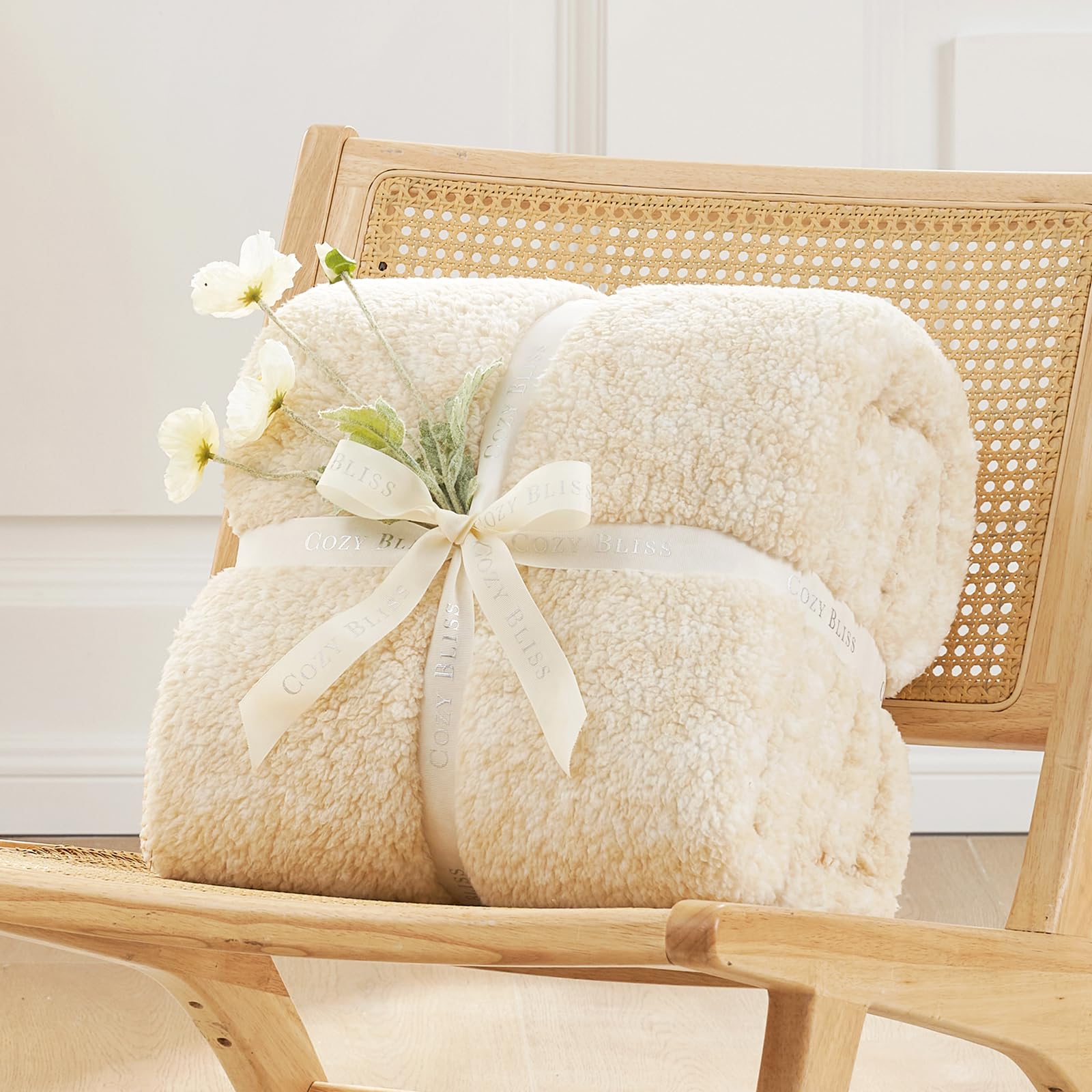 Cozy Bliss warm fleece blanket for chilly evenings