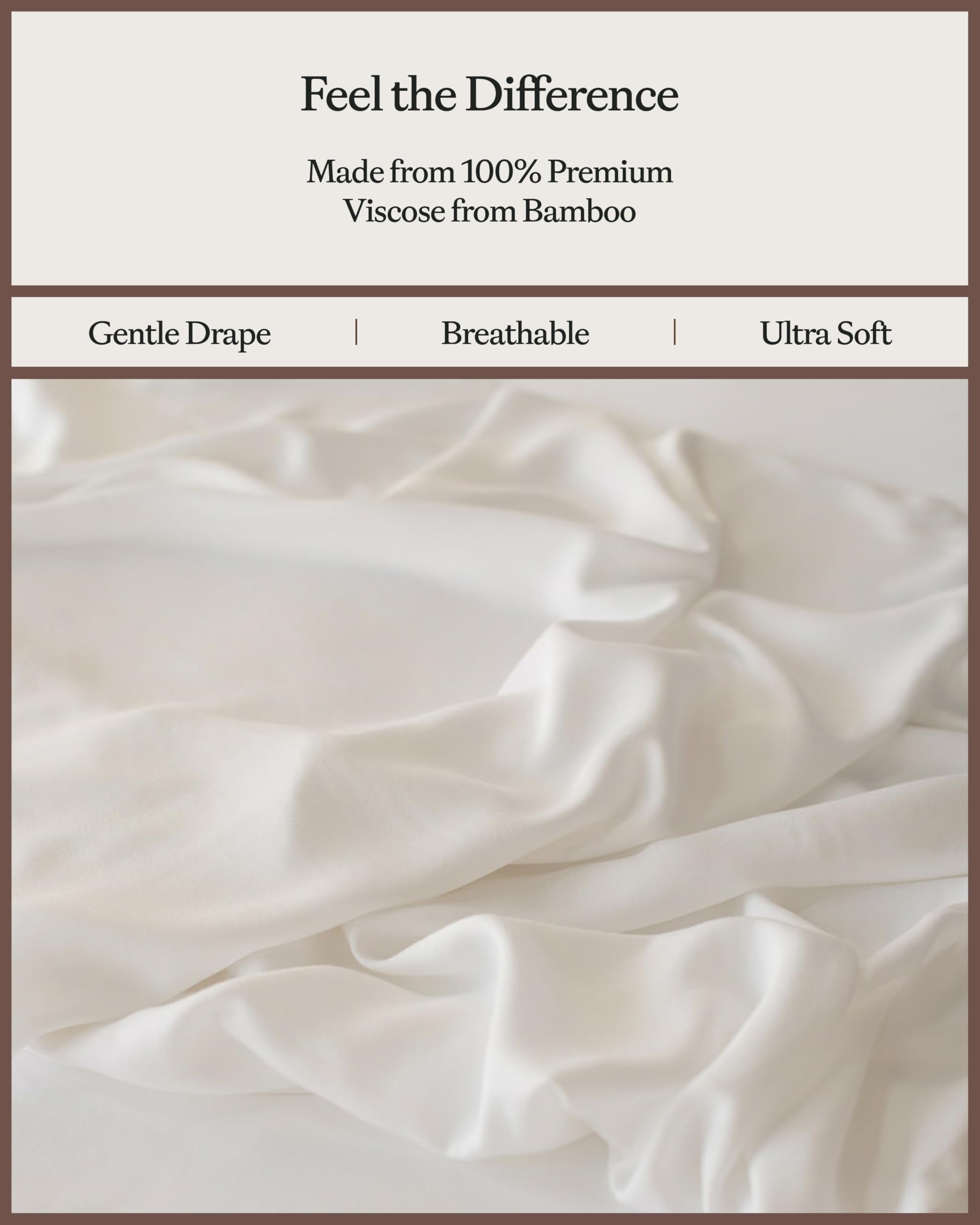 Cozy Earth king-size pillowcases close-up illustrating comfortable sleep and neat edges.