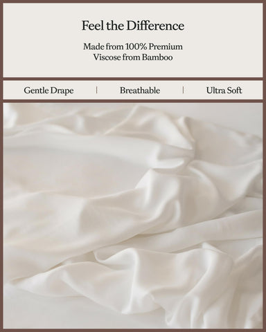 Cozy Earth king-size pillowcases close-up illustrating comfortable sleep and neat edges.