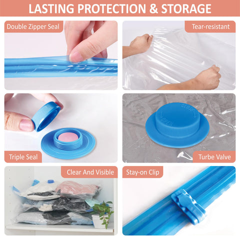 Cozy Essential durable PA+PE material protects clothes from dust and wear during storage.