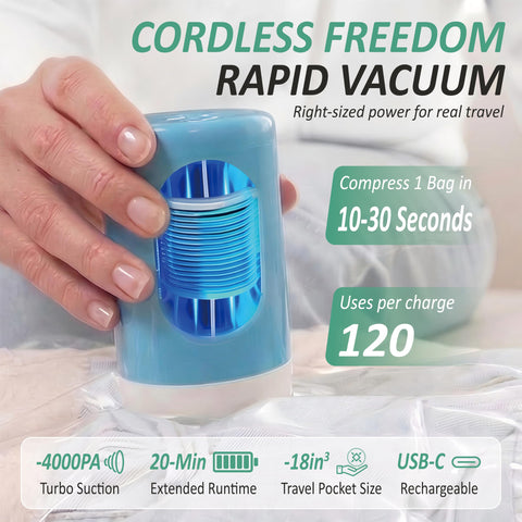 Cozy Essential USB rechargeable pump enables cordless, on-the-go compression