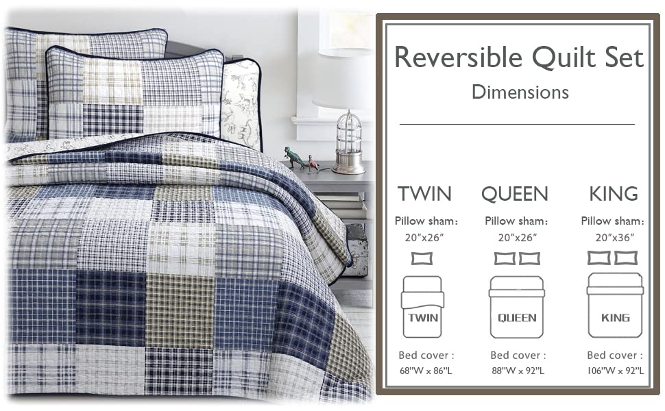 Gift-ready Cozy Line Benjamin dinosaur twin quilt set in packaging