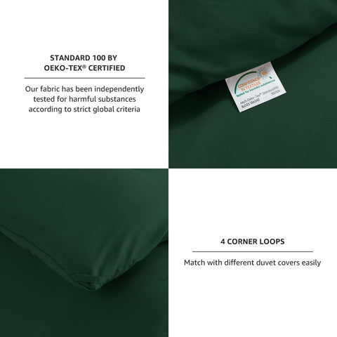 CozyLux king size pillowcases complete the set with soft, matching fabric.