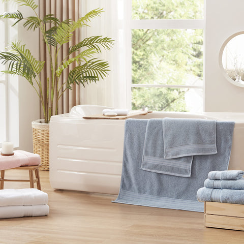 COZYART towels highlighting a durable, double-stitched hem for long-lasting wear.