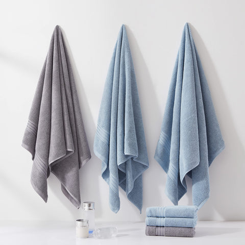 COZYART fast-drying zero-twist towels ready for daily use after showers.