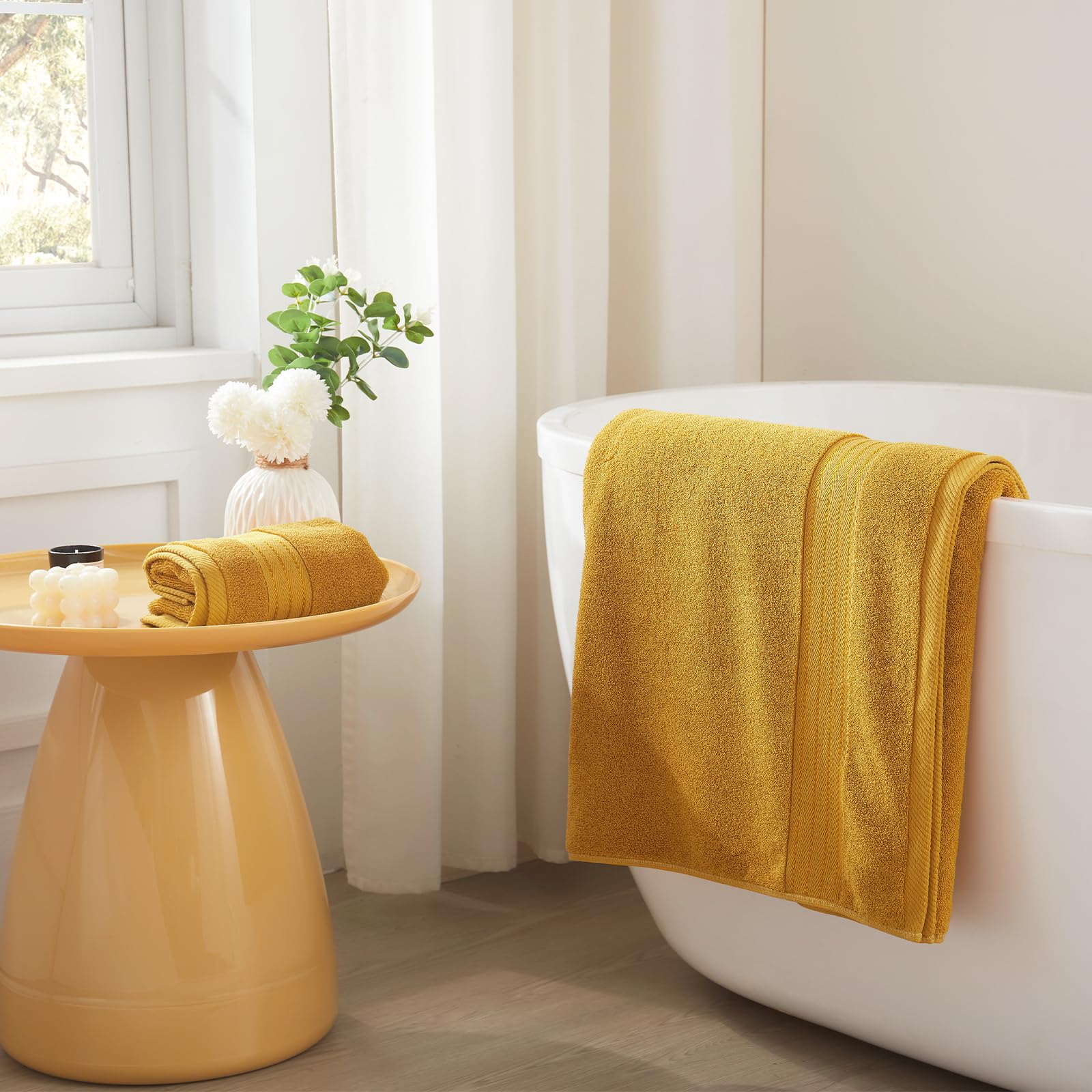 COZYART Gold Washcloths 13x13 provide gentle exfoliation and high absorbency for skincare routines